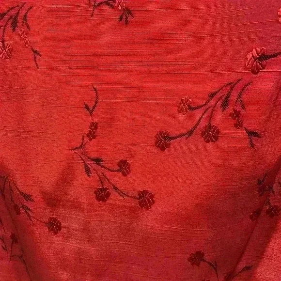 Vintage Girls Size 14 XL Jayne Copeland Sleeveless Dark Red Holiday Dress - Picture 4 of 7